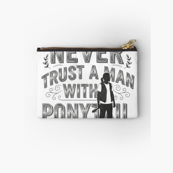 Item preview, Never Trust A Man With A Ponytail Line Art Shirt designed and sold by Viviglow.