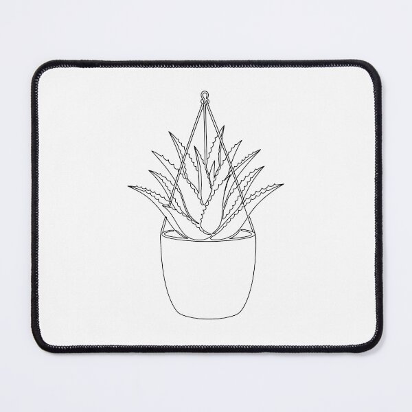 Item preview, Aloe Vera Line Art | Minimalist Succulent Plant Print designed and sold by PLANT LOVER'S PARADISE.