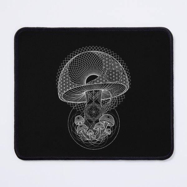 Item preview, Sacred Geometry Mushroom Art designed and sold by Mystikos Art.