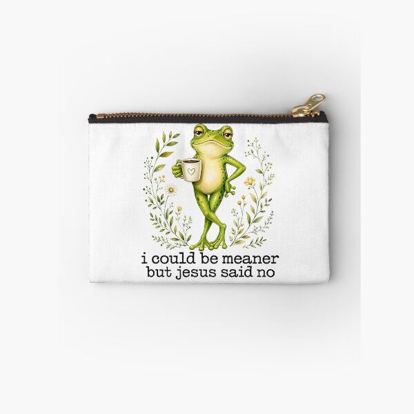 Item preview, I Could Be Meaner But Jesus Said No - Funny Christian Frog Coffee designed and sold by sportfantees.