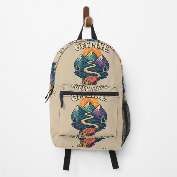 Item preview, Offline, Fully Alive – Retro Mountain Adventure Design designed and sold by VioVibe.