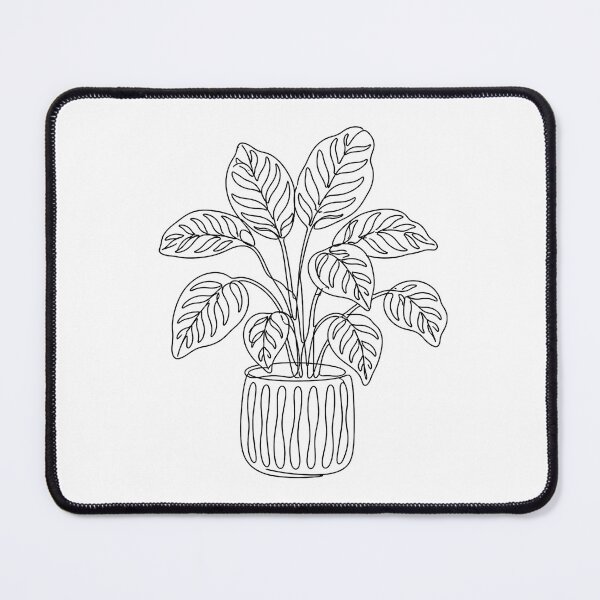 Item preview, Calathea Line Art | Minimalist Patterned Plant Print designed and sold by PLANT LOVER'S PARADISE.