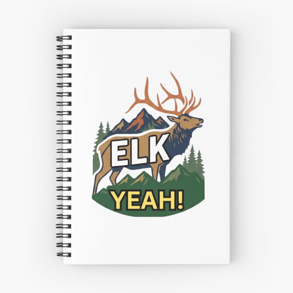 Item preview, Elk Yeah! — Funny Canadian Elk T-Shirt | Mountain Wildlife Pun Tee designed and sold by Canadian Spirit.
