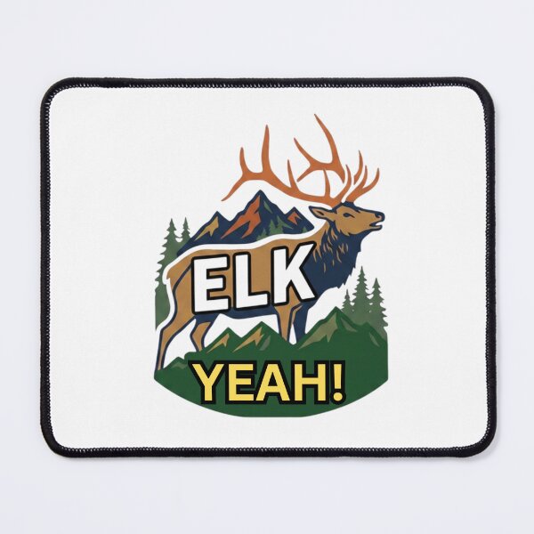 Item preview, Elk Yeah! — Funny Canadian Elk T-Shirt | Mountain Wildlife Pun Tee designed and sold by Canadian Spirit.