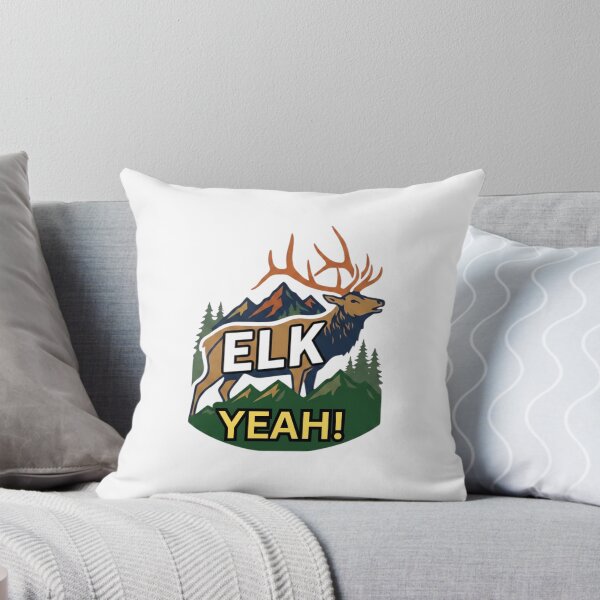 Item preview, Elk Yeah! — Funny Canadian Elk T-Shirt | Mountain Wildlife Pun Tee designed and sold by Canadian Spirit.