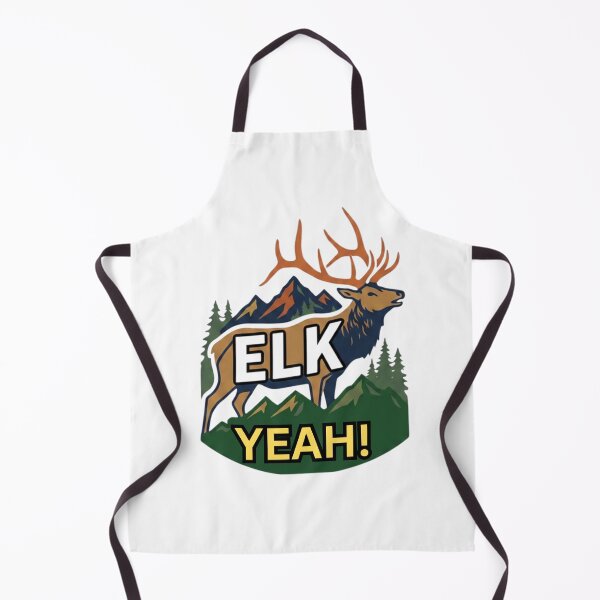 Item preview, Elk Yeah! — Funny Canadian Elk T-Shirt | Mountain Wildlife Pun Tee designed and sold by Canadian Spirit.