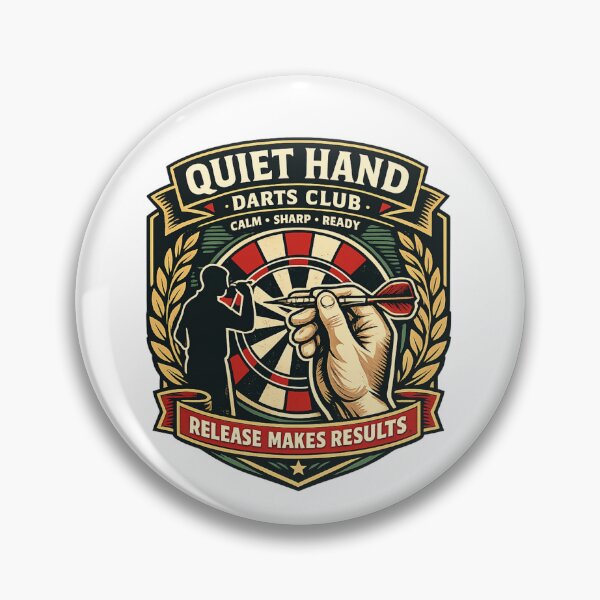 Item preview, Quiet Hand Darts Club Precision designed and sold by Rhubarb Bridge Merch.