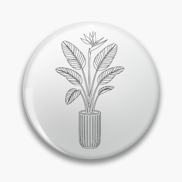 Item preview, Bird of Paradise Line Art | Minimalist Tropical Plant Print designed and sold by PLANT LOVER'S PARADISE.