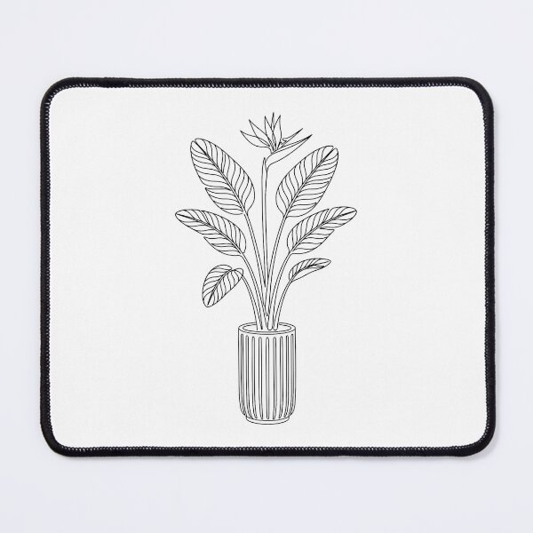 Item preview, Bird of Paradise Line Art | Minimalist Tropical Plant Print designed and sold by PLANT LOVER'S PARADISE.