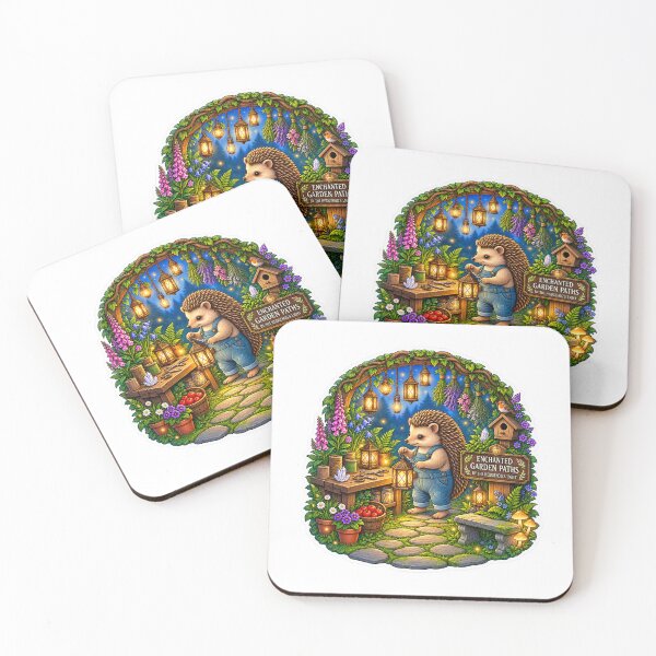 Item preview, Enchanted Garden Paths | Hedgehog’s Light | Woodland Garden | Fantasy Cottagecore designed and sold by MrDev.