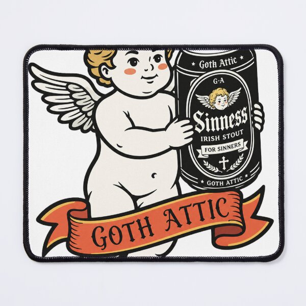 Item preview, Sinness Irish Stout Cherub | Gothic Beer Illustration | Goth Attic Vintage Art designed and sold by gothattic.