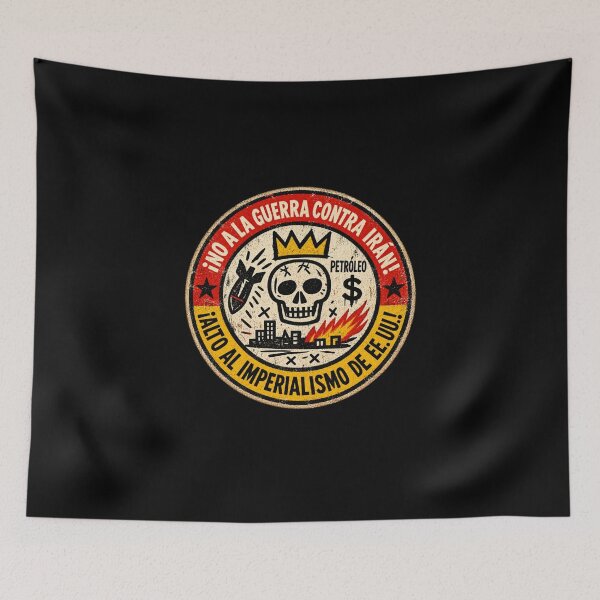 Item preview, No War on Iran! End U.S. Imperialism (Spanish Version) designed and sold by DIRTYDUNNZ.