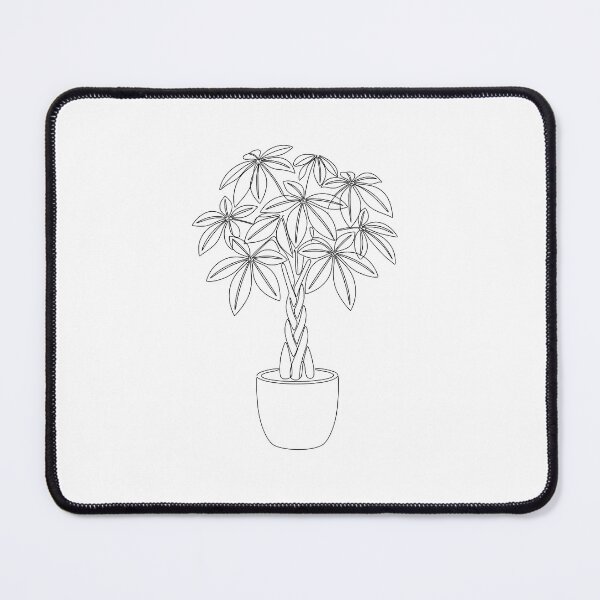 Item preview, Money Tree Line Art | Minimalist Pachira Aquatica Print designed and sold by PLANT LOVER'S PARADISE.