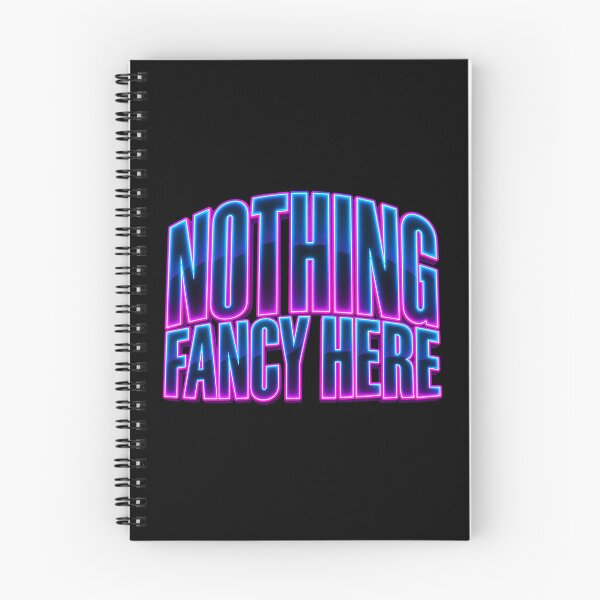 Item preview, Nothing Fancy Here Neon Typography designed and sold by Kevin Shearer.