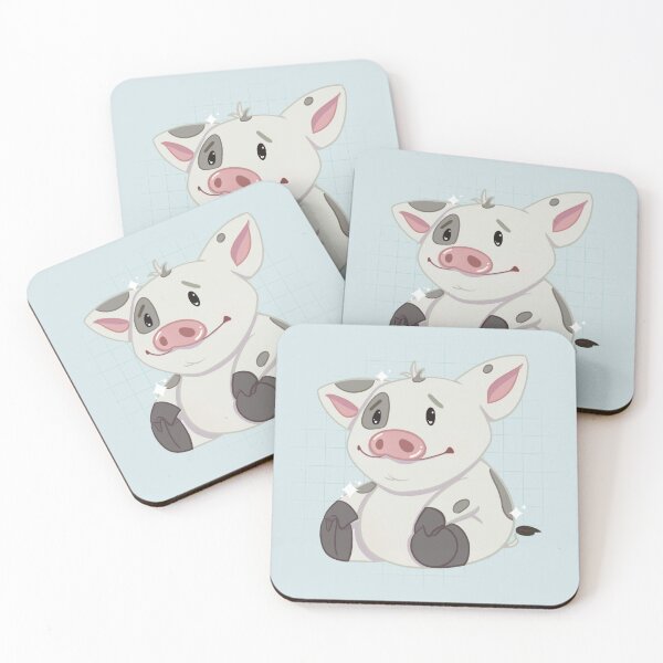 Item preview, Cute Pastel Pig |  Kawaii Baby Pig Farm Animal Illustration designed and sold by Hille Stickers.