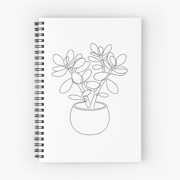 Item preview, Jade Plant Line Art | Minimalist Succulent Print designed and sold by PLANT LOVER'S PARADISE.