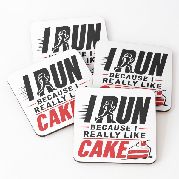 Item preview, I Run Because I Really Like Cake designed and sold by aipolohu.
