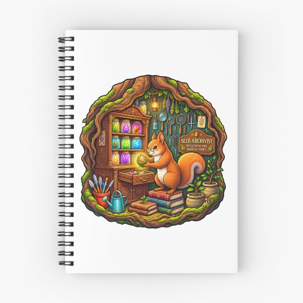 Item preview, Seed Archivist | Protector of Rare Magical Flora | Enchanted Woodland Squirrel designed and sold by MrDev.