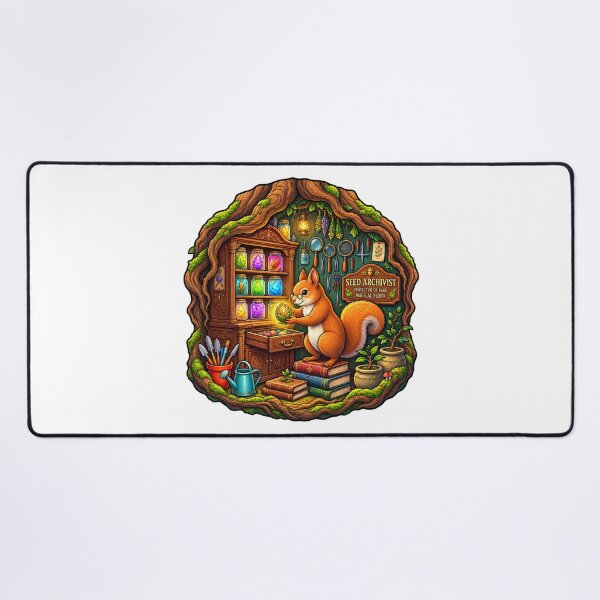 Item preview, Seed Archivist | Protector of Rare Magical Flora | Enchanted Woodland Squirrel designed and sold by MrDev.