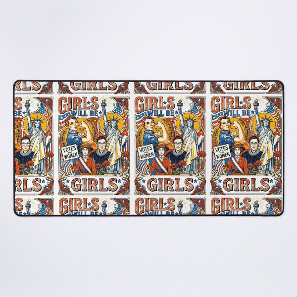 Item preview, Girls Will Be Girls Feminist History Icons designed and sold by TeeARTHY.