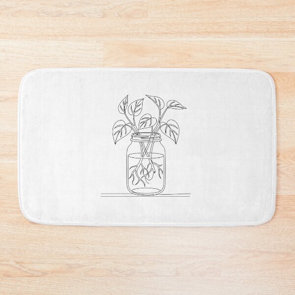 Item preview, Pothos Propagation Line Art | Minimalist Plant Cutting Print designed and sold by PLANT LOVER'S PARADISE.