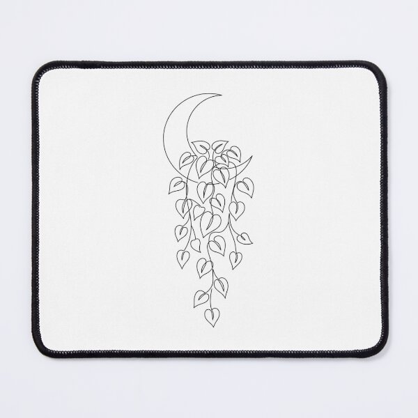 Item preview, Moon Plant Line Art | Minimalist Celestial Pothos Print designed and sold by PLANT LOVER'S PARADISE.