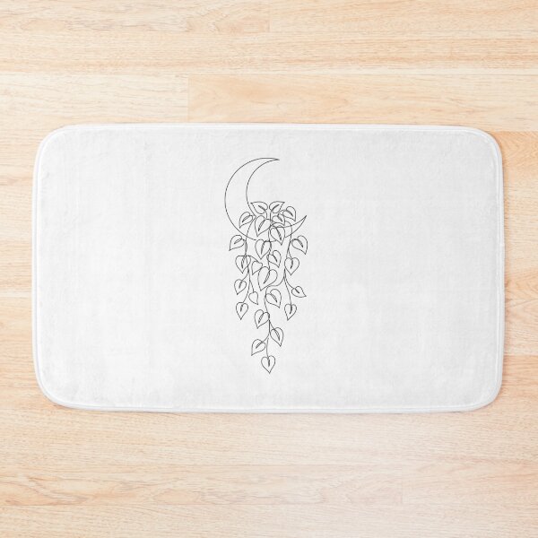 Item preview, Moon Plant Line Art | Minimalist Celestial Pothos Print designed and sold by PLANT LOVER'S PARADISE.