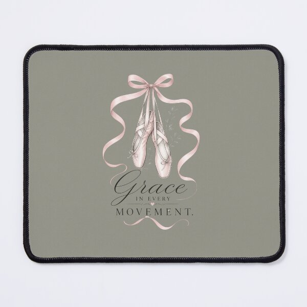 Item preview, Balletcore Grace in Every Movement – Soft Pink Ribbons Elegant Sketch – Dainty Ballet Art designed and sold by bobscraze.