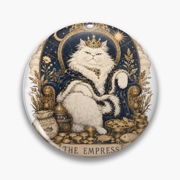 Item preview, The Empress Cat Tarot Card Mystical Royal designed and sold by BobbyTee Merch.