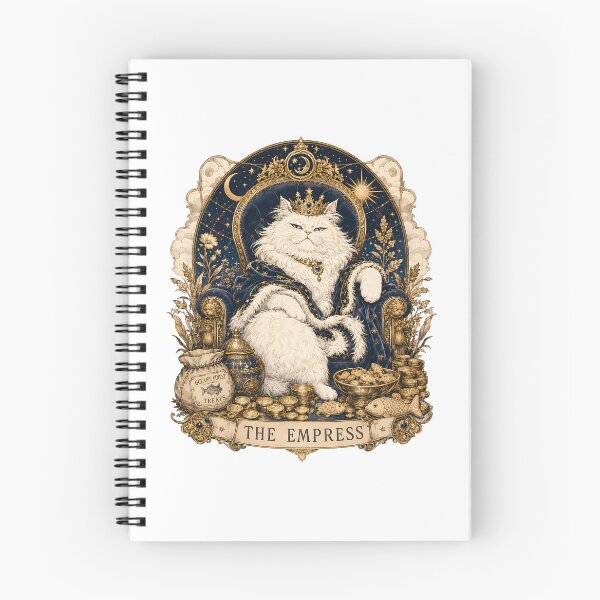 Item preview, The Empress Cat Tarot Card Mystical Royal designed and sold by BobbyTee Merch.