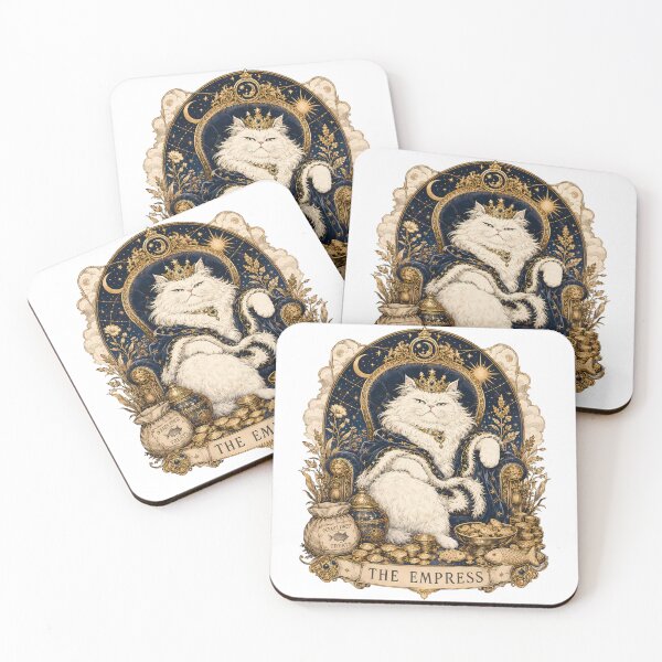 Item preview, The Empress Cat Tarot Card Mystical Royal designed and sold by BobbyTee Merch.