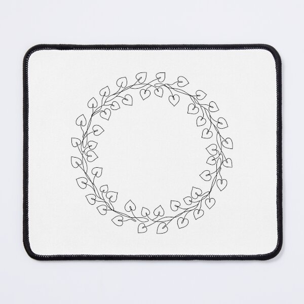 Item preview, Vine Wreath Line Art | Minimalist Botanical Circle Print designed and sold by PLANT LOVER'S PARADISE.