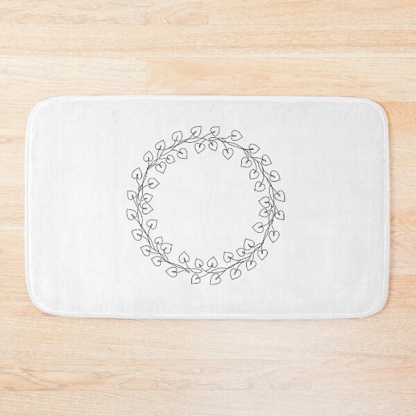 Item preview, Vine Wreath Line Art | Minimalist Botanical Circle Print designed and sold by PLANT LOVER'S PARADISE.