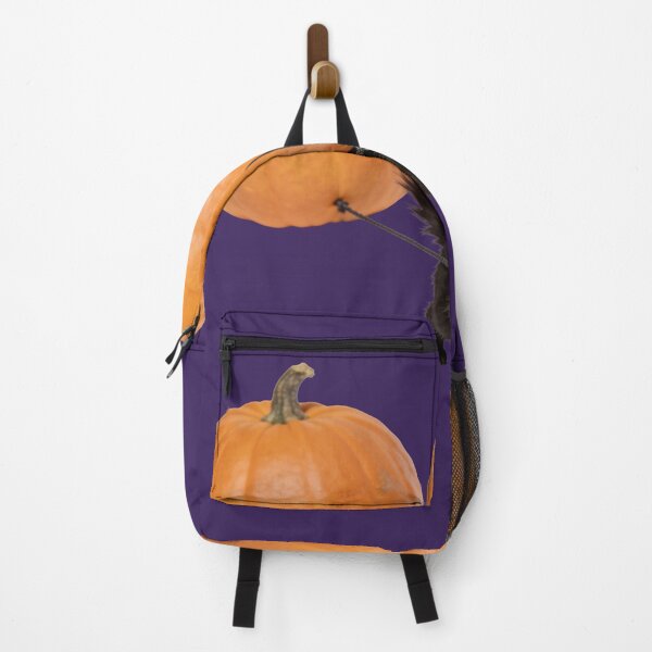 Item preview, Black Cat Carrying Two Pumpkins for Halloween designed and sold by OksArtStudio.