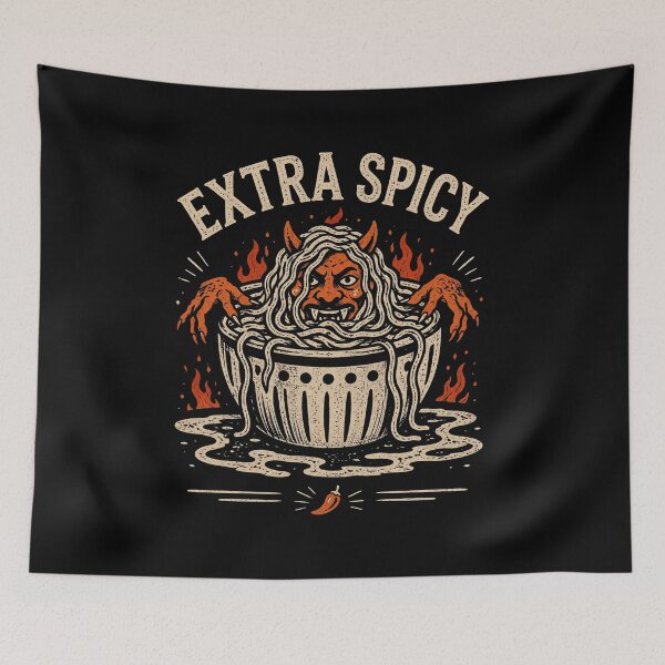 Item preview, Extra Spicy Personality Hot Noodles Foodie, Food Pun, Ramen, Asian Food, Funny Foodie, Spicy Noodles designed and sold by Quiajia.