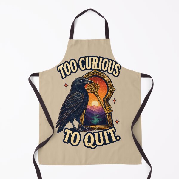 Item preview, Too Curious to Quit – Raven, Keyhole & Adventure Design designed and sold by VioVibe.