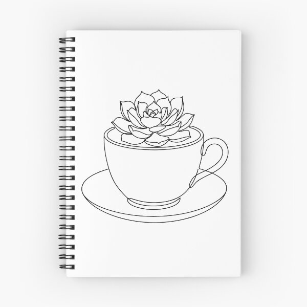 Item preview, Teacup Succulent Line Art | Minimalist Vintage Plant Print designed and sold by PLANT LOVER'S PARADISE.