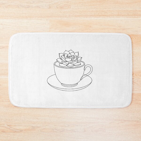 Item preview, Teacup Succulent Line Art | Minimalist Vintage Plant Print designed and sold by PLANT LOVER'S PARADISE.