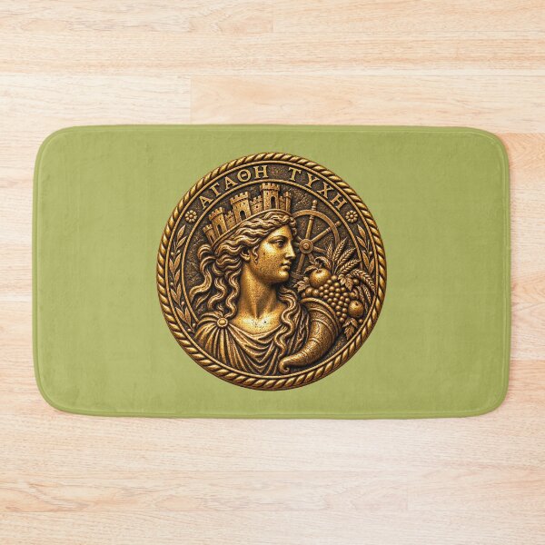 Item preview, Ancient Gold Tyche Greek Goddess of Fortune Amulet designed and sold by Anyshca.