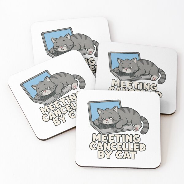 Item preview, Meeting Cancelled by Cat designed and sold by cat-chaos-club.