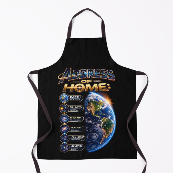 Item preview, Address of Home – Earth’s Cosmic Address Space Design designed and sold by Genius Geek.