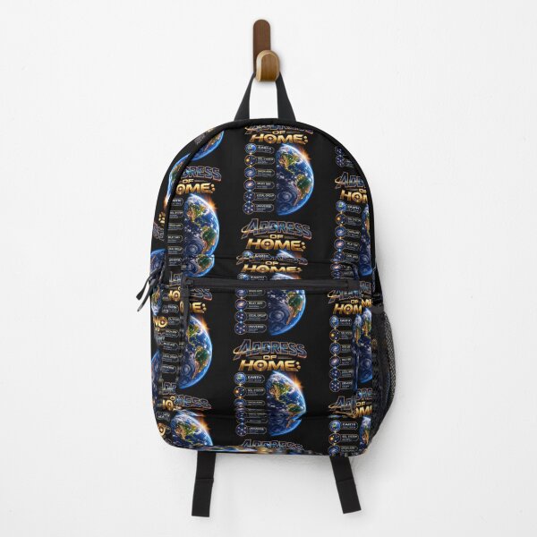 Item preview, Address of Home – Earth’s Cosmic Address Space Design designed and sold by Genius Geek.