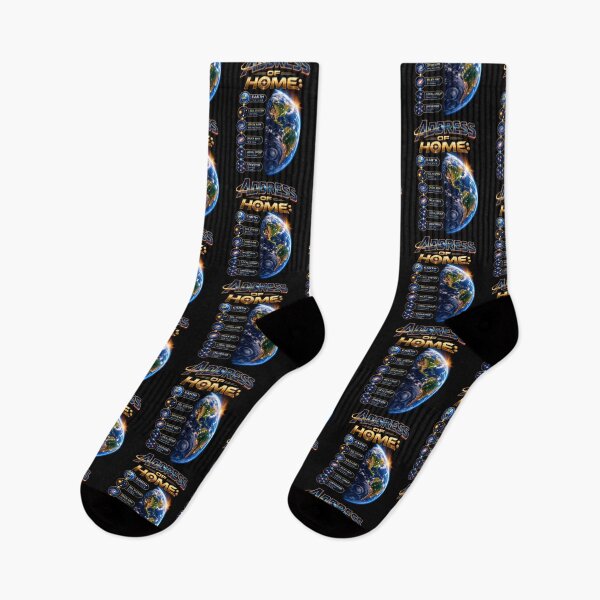 Item preview, Address of Home – Earth’s Cosmic Address Space Design designed and sold by Genius Geek.
