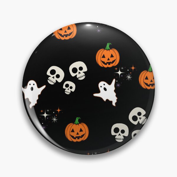 Item preview, Cute Halloween Skeleton Ghost & Pumpkin Seamless Pattern designed and sold by NUSUSDREAM.