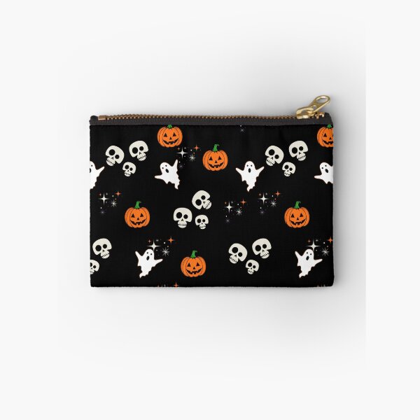 Item preview, Cute Halloween Skeleton Ghost & Pumpkin Seamless Pattern designed and sold by NUSUSDREAM.