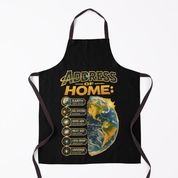 Item preview, Address of Home – Earth’s Cosmic Address Space Design designed and sold by Genius Geek.