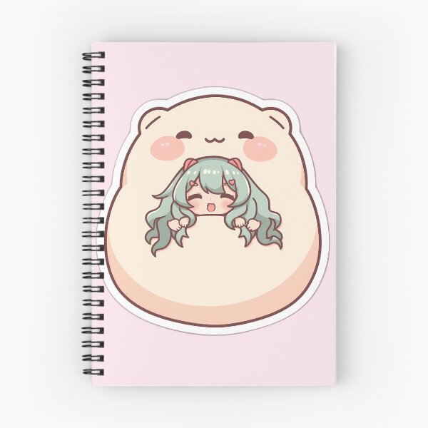 Item preview, Chilling With My Dumpling - Kawaii Chibi Anime Girl & Bao Plushie designed and sold by Swizzy2vore.