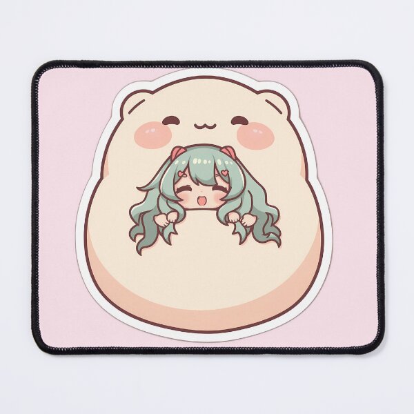 Item preview, Chilling With My Dumpling - Kawaii Chibi Anime Girl & Bao Plushie designed and sold by Swizzy2vore.