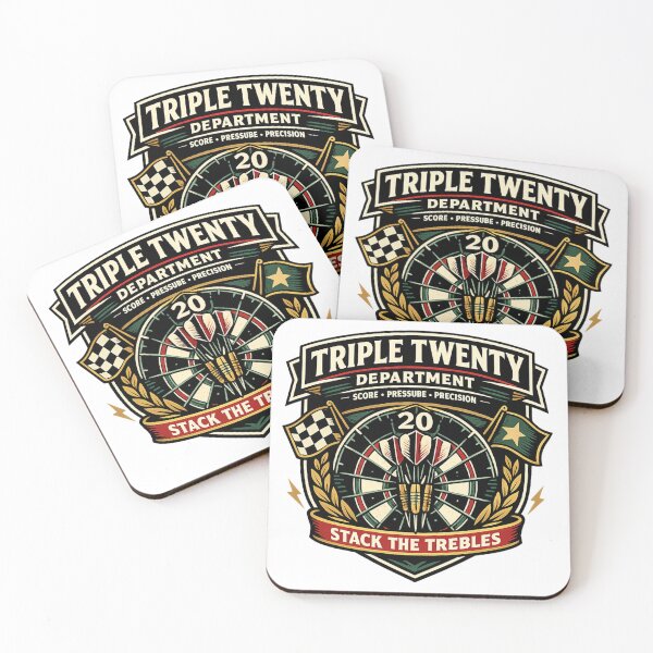 Item preview, Triple Twenty Department Darts Treble designed and sold by Rhubarb Bridge Merch.