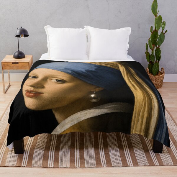 Item preview, Not Impressed Since 1665 – Funny Girl with a Pearl Earring Vintage Museum Art T-Shirt designed and sold by SaraSumi.